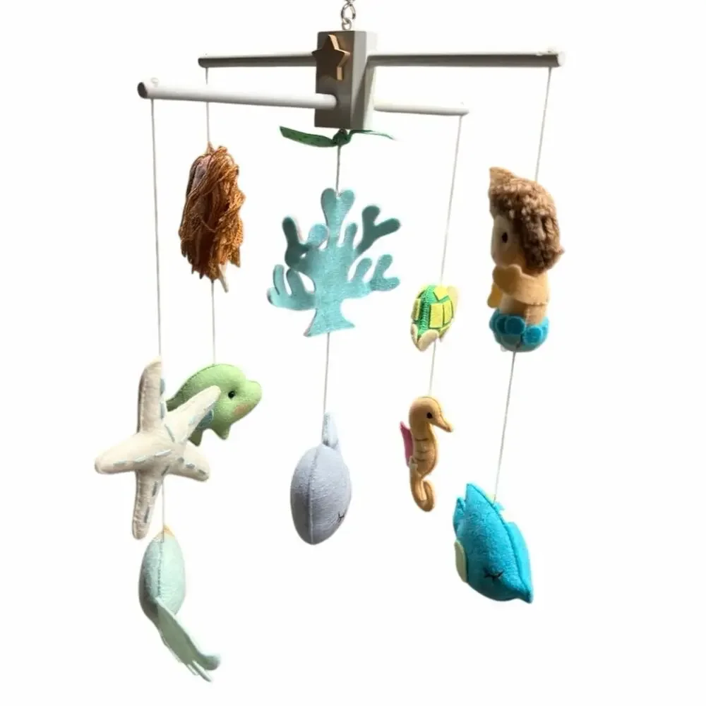 Mermaid Baby Mobile Neutral Sea Creature Mobile Under The Sea Ocean Cot Mobile